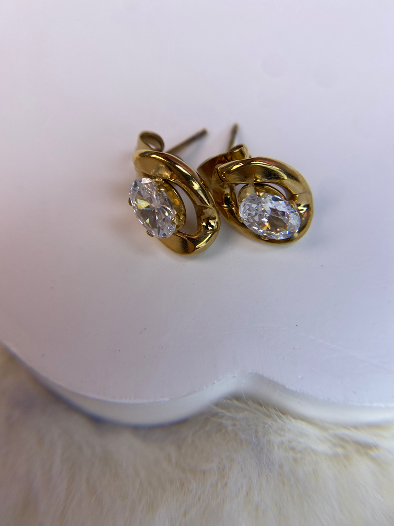 [A0018] Stainless Steel Type: Earring-Stud earring
Color: PVD 18k
gold