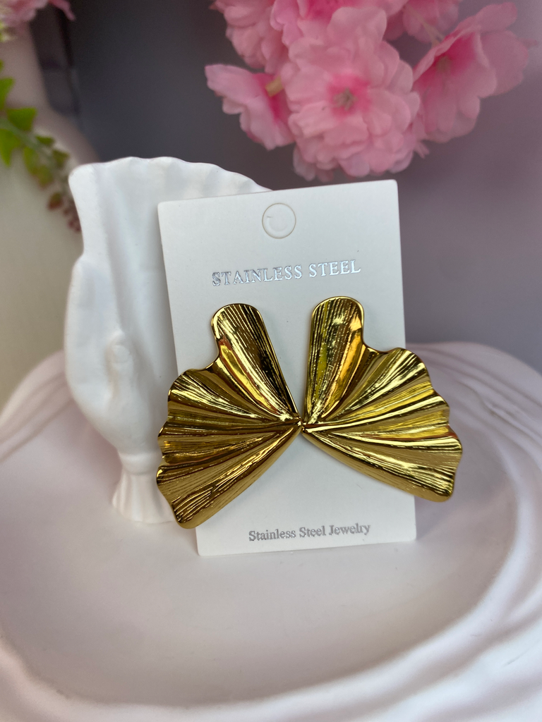 [A0022] Stainless Steel Type: Earring-Stud earring
Color: PVD 18k
gold