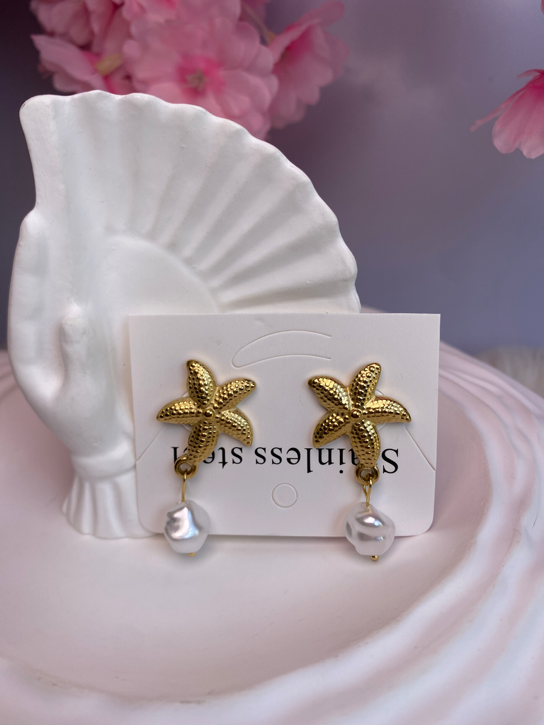 [A0027] Stainless Steel Type: Earring-Stud earring
Color: PVD 18k
gold