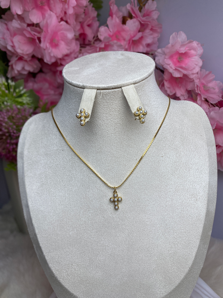 [A0047] Stainless Steel Type: Jewelry Set Color: Pvd 18k gold