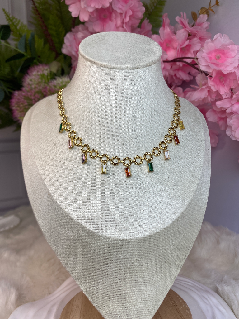[A0048] Stainless Steel Type:Necklace Color: PVD 18k gold
Size: 40+5cm