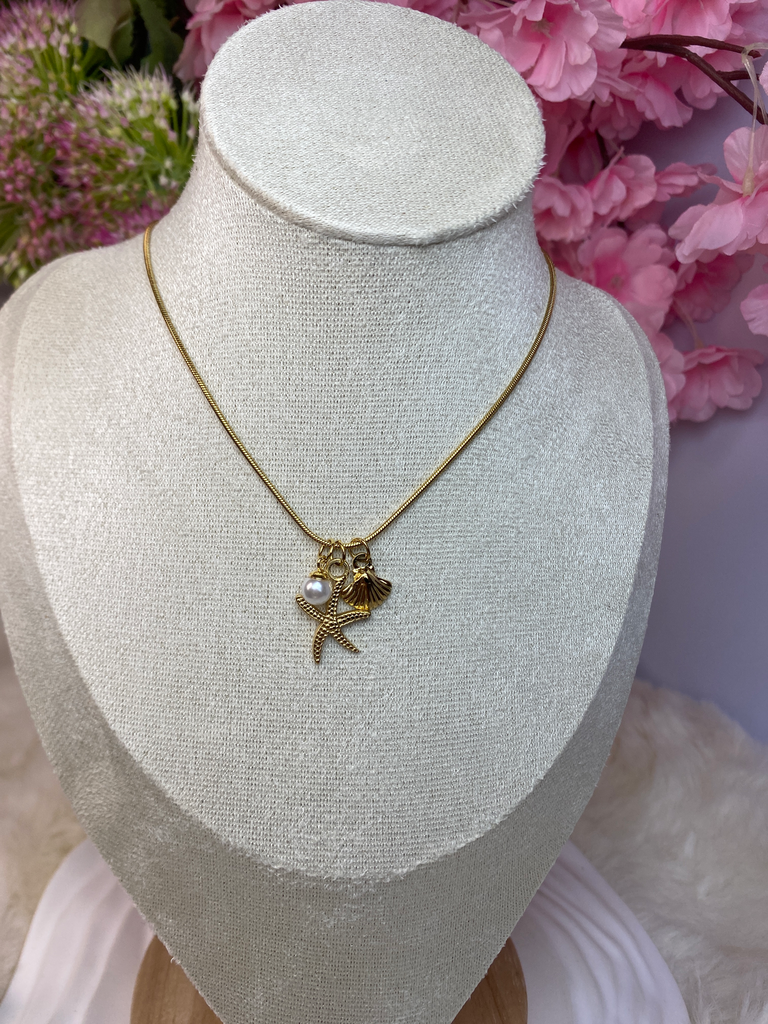 [A0058] Stainless Steel Type:Necklace Color: PVD 18k gold
Size: 40+5cm