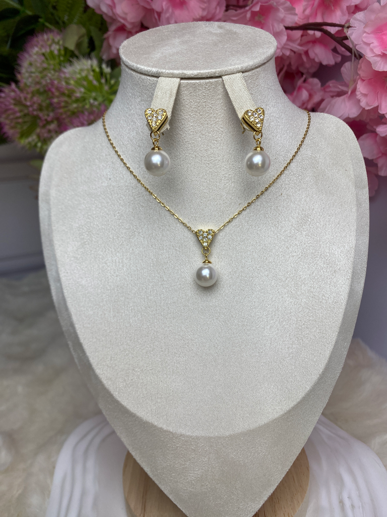 [A0063] Stainless Steel Type: Jewelry Set Color: Pvd 18k gold