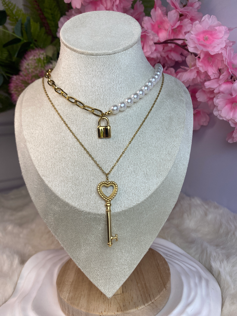 [A0076] Stainless Steel Type: Necklace Color: PVD 18k gold