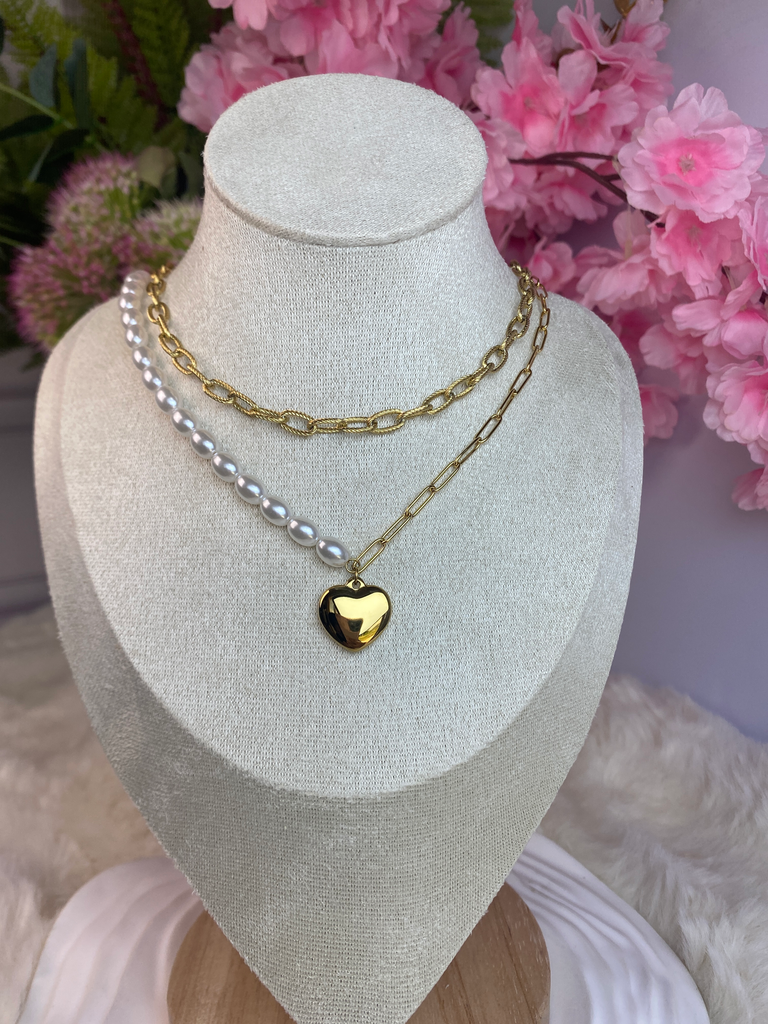 [A0077] Stainless Steel Type: Necklace Color: PVD 18k gold
Size: 45+40+5cm