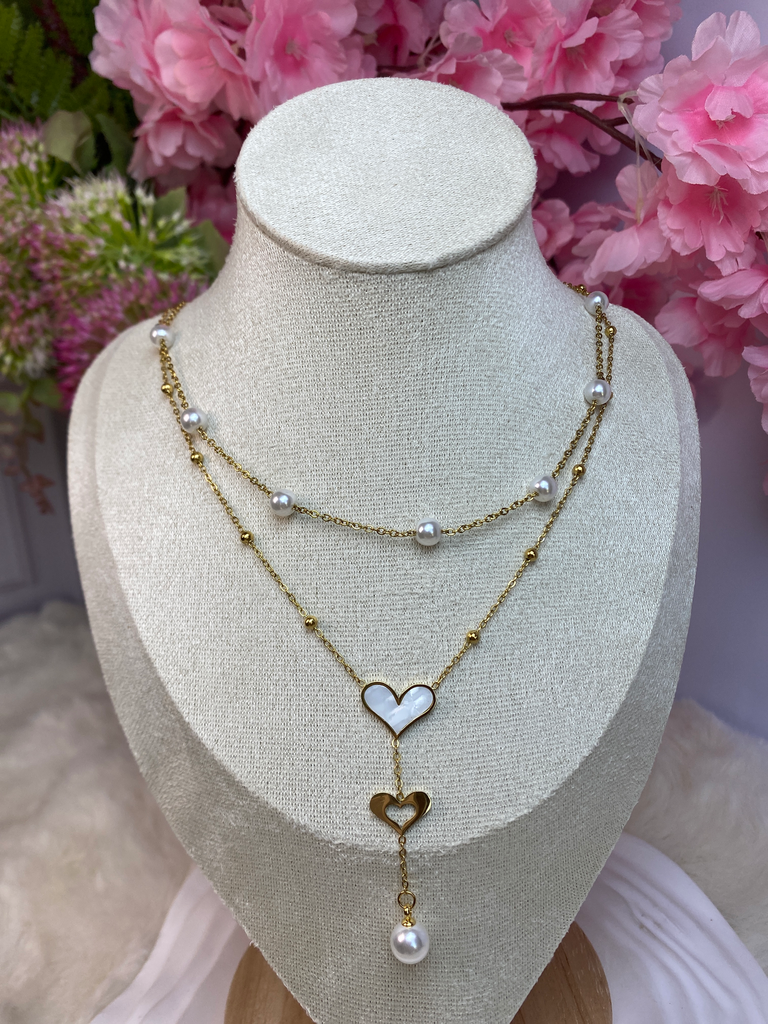 [A0091] Stainless Steel Type:Necklace Color: PVD 18k gold
Size: 45+40+5cm