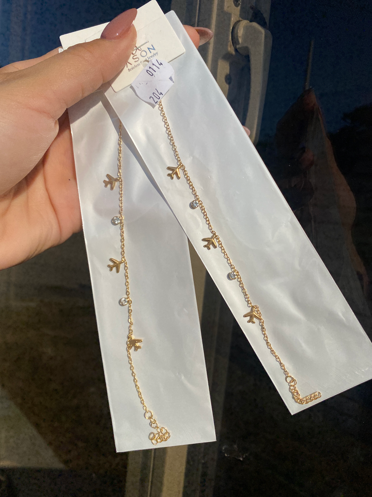 [A0114] Stainless Steel Type: Bracelet Color: Pvd 18k gold Size:0+0cm